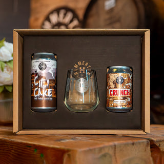 STOUTS: City of Cake (440ml) + Crunch (330ml) + Glass